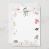 バンとバーガー ベイビー シャワー 招待状 (裏面)