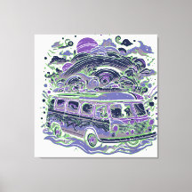 バンとロードトリップカラフル