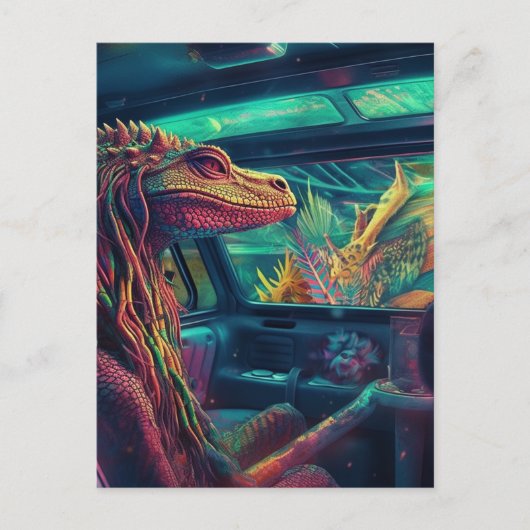 バンのトカゲ ポストカード (正面)