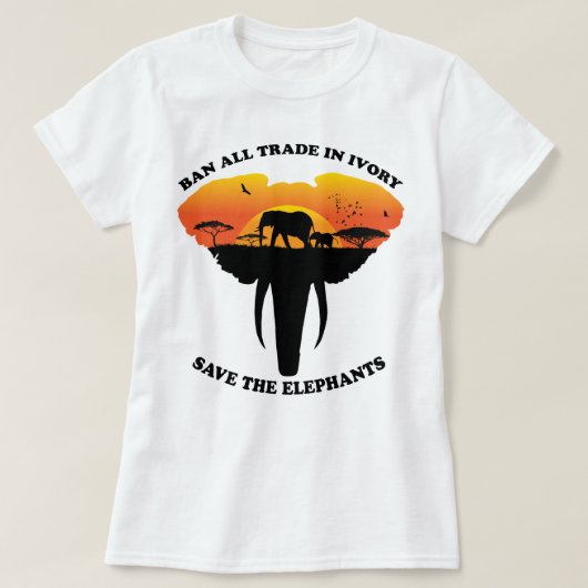 バンアイボリー Tシャツ (デザイン正面)