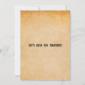 バンインザオーブンベビーシャワーレトロヴィンテージベーカリー 招待状 (裏面)