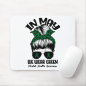 バンインメイ衣服グリーンメンタルヘルス認識度M マウスパッド (マウス)