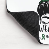 バンインメイ衣服グリーンメンタルヘルス認識度M マウスパッド (コーナー)