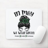 バンインメイ衣服グリーンメンタルヘルス認識度M マウスパッド (マウス)