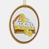 バンオフバナナトフィー焼いたパイバイホームメイド セラミックオーナメント (右)