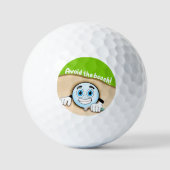 バンカおもしろいーのゴルフボールがビーチを避ける ゴルフボール (正面)