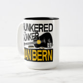 バンカーコーヒーカップで疲れ切った ツートーンマグカップ (正面左)