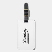 バンカータイポグラフィ ラゲッジタグ (正面縦)