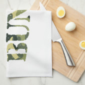 バンカーバニー迷彩柄 キッチンタオル (四つ折り)