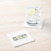 バンカーバニー迷彩柄 スクエアペーパーコースター (インサイチュ)