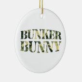 バンカーバニー迷彩柄 セラミックオーナメント (右)