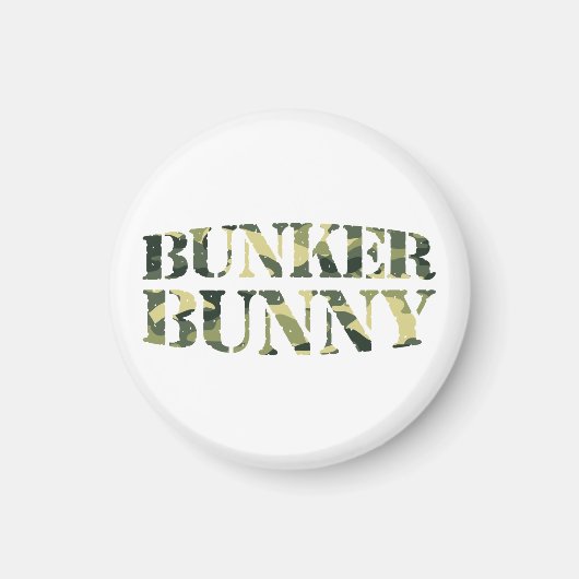 バンカーバニー迷彩柄 マグネット (正面)