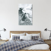 バンカーヒルで戦いを見るイラストレーション キャンバスプリント (インサイチュ (寝室))