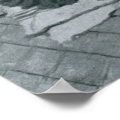 バンカーヒルで戦いを見るイラストレーション ポスター (角)