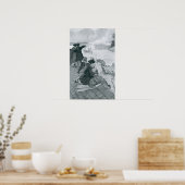 バンカーヒルで戦いを見るイラストレーション ポスター (キッチン)