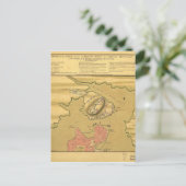 バンカーヒルの戦いの戦場の地図1775 ポストカード (スタンド正面)