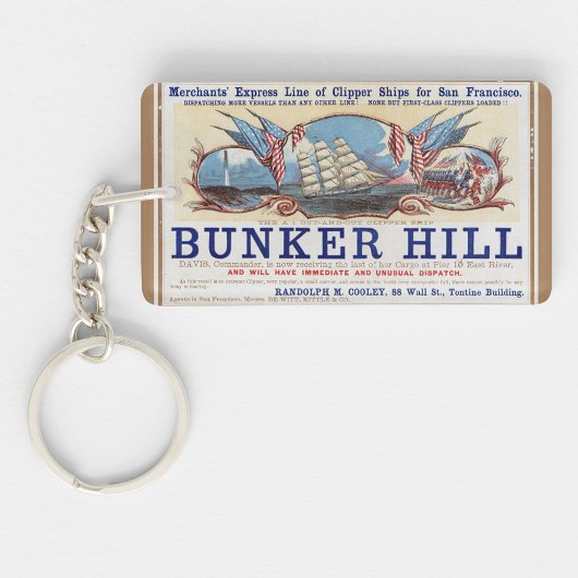 バンカーヒルクリッパー帆走1853 キーホルダー
