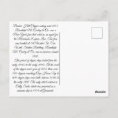 バンカーヒルクリッパー帆走1853 ポストカード (裏面)