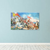 バンカーヒルシーンの戦い – Charlestown, MA キャンバスプリント (インサイチュ (ウッドフロア))