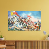 バンカーヒルシーンの戦い – Charlestown, MA キャンバスプリント (インサイチュ (リビング))