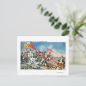 バンカーヒルシーンの戦い – Charlestown, MA ポストカード (スタンド正面)