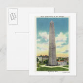 バンカーヒルモニュメントのビュー# 2 ポストカード (正面/裏面)