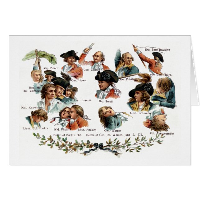 バンカーヒル戦いのポートレート (正面横)