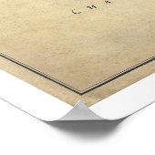 バンカーヒル戦争地図 – 1775 ポスター (角)