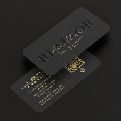 バンカー実在不動産仲介業者エステートモーゲージグレイモダン 名刺