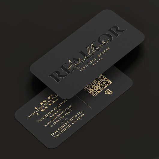 バンカー実在不動産仲介業者エステートモーゲージグレイモダン 名刺