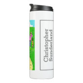 バンカー漫画に詰まったゴルフおもしろい- タンブラー (回転右)