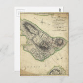 バンカー・ヒル革命戦争図(1775年6月17日) ポストカード (正面/裏面)