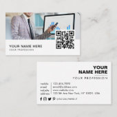 バンカーQRコード 名刺 (正面/裏面)