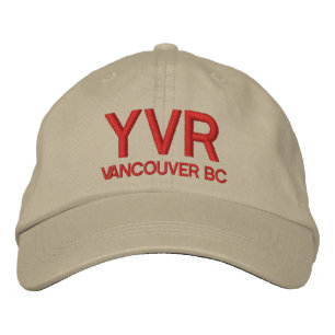 バンカ国際的ーエアポート(YVR)帽子 刺繍入りキャップ