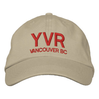 バンカ国際的ーエアポート(YVR)帽子 刺繍入りキャップ