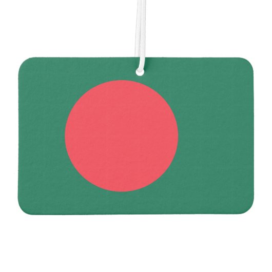 バンガルデシュ州旗を持つ車の新入生 カーエアーフレッシュナー (裏面)