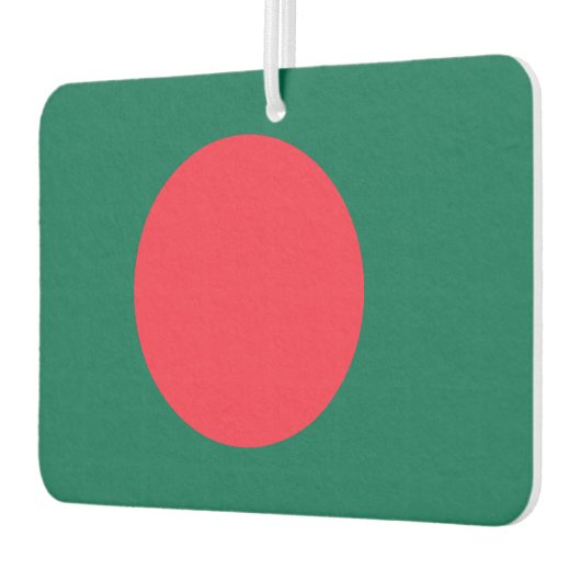 バンガルデシュ州旗を持つ車の新入生 カーエアーフレッシュナー (左)