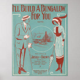 バンガローを建てよう ポスター