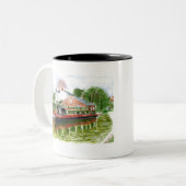 バンガローアンドナローボートザワーフ ツートーンマグカップ (正面左)