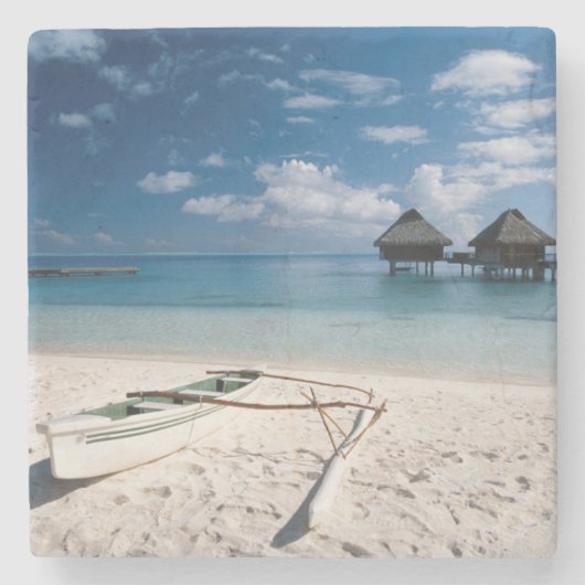 バンガローズフロムビーチモトゥトプア ストーンコースター (正面)