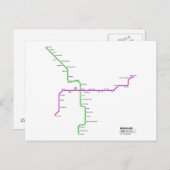 バンガロール地下鉄 ポストカード (正面/裏面)