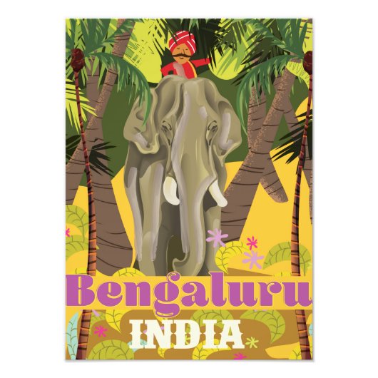バンガロール インド旅行ポスター フォトプリント            (正面)