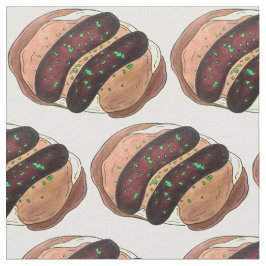 バンガーとマッシュソーセージポテト英国料理 ファブリック