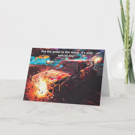 バンガーレーシング バースデーカード カード (正面)