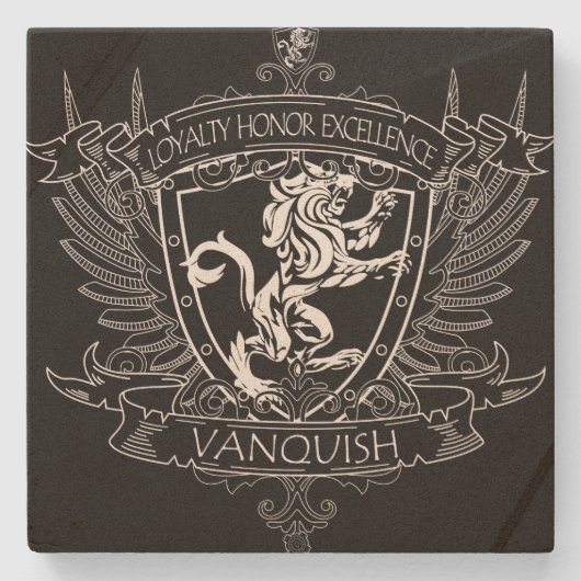 バンキッシュコートオブアームズコースター ストーンコースター (正面)