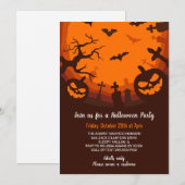 バンキンズこうもりグレーブズブラックオレンジハローウィンパーティ 招待状 (正面/裏面)