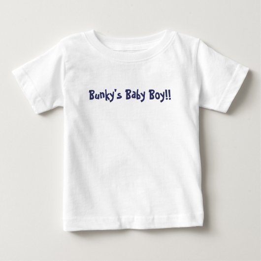 バンキー男の赤ちゃん!! ベビーTシャツ (正面)