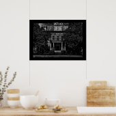 バンクオブアッパーカナダ建物No 3縁ど with ポスター (キッチン)