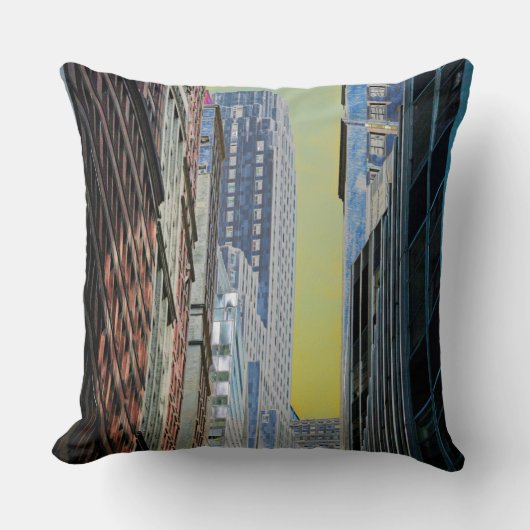 バンクオブニューヨーク建物マンハッタンニューヨークポスト クッション (正面)