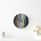 バンクオブニューヨーク建物マンハッタンニューヨークポスト ラウンド壁時計 (ホーム)